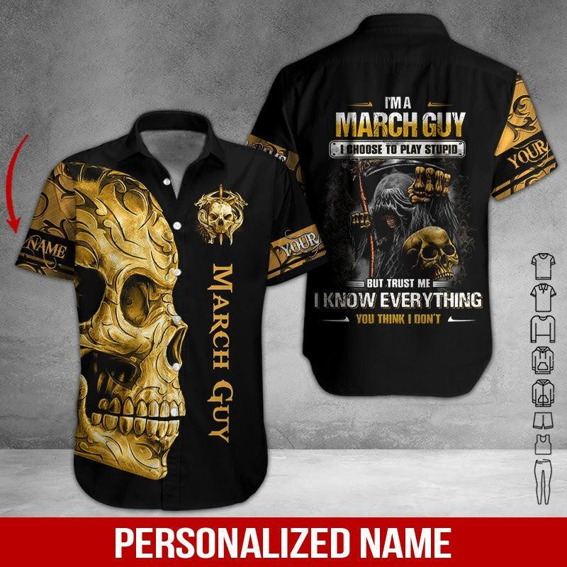 March Guy Personalized Hawaiian Shirt
