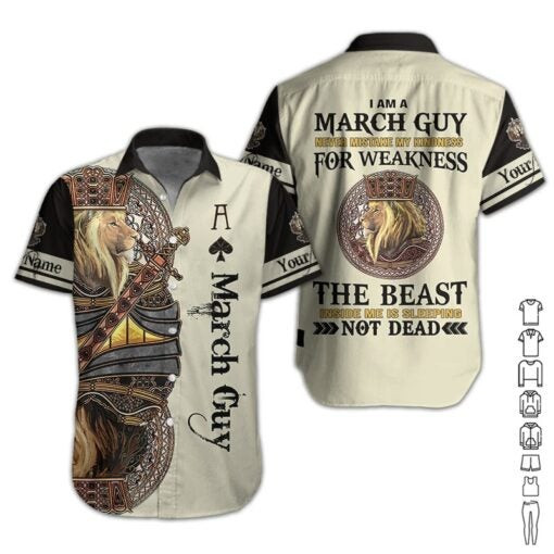 March Guy Personalized Hawaiian Shirt
