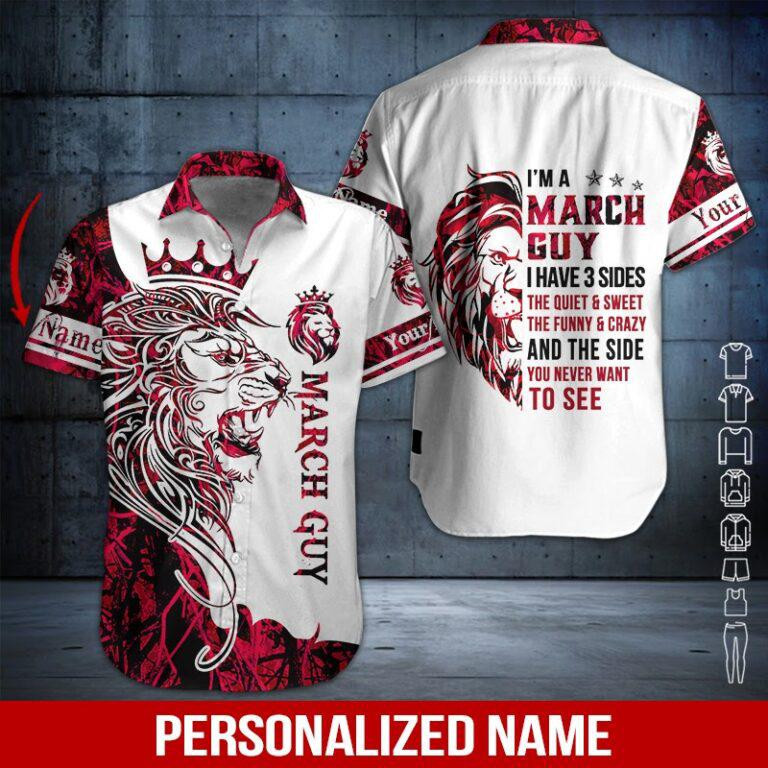 March Guy Personalized Hawaiian Shirt