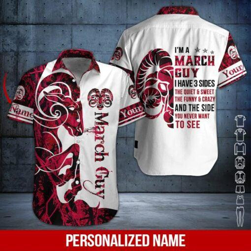 March Guy Personalized Hawaiian Shirt