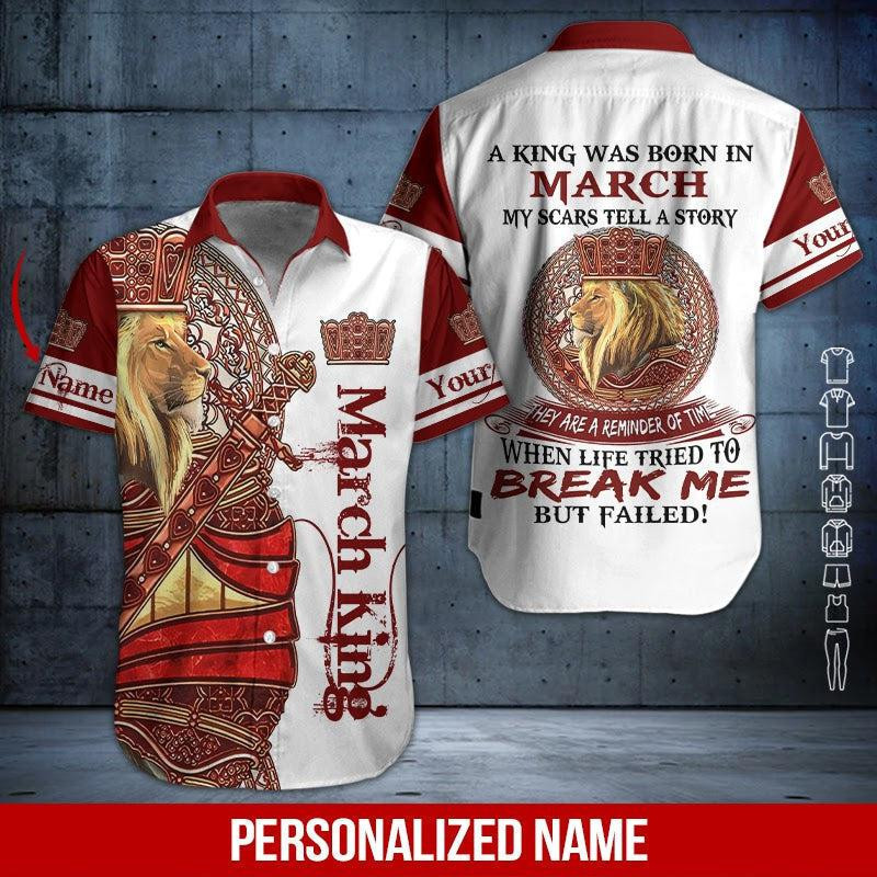 March Guy Personalized Hawaiian Shirt