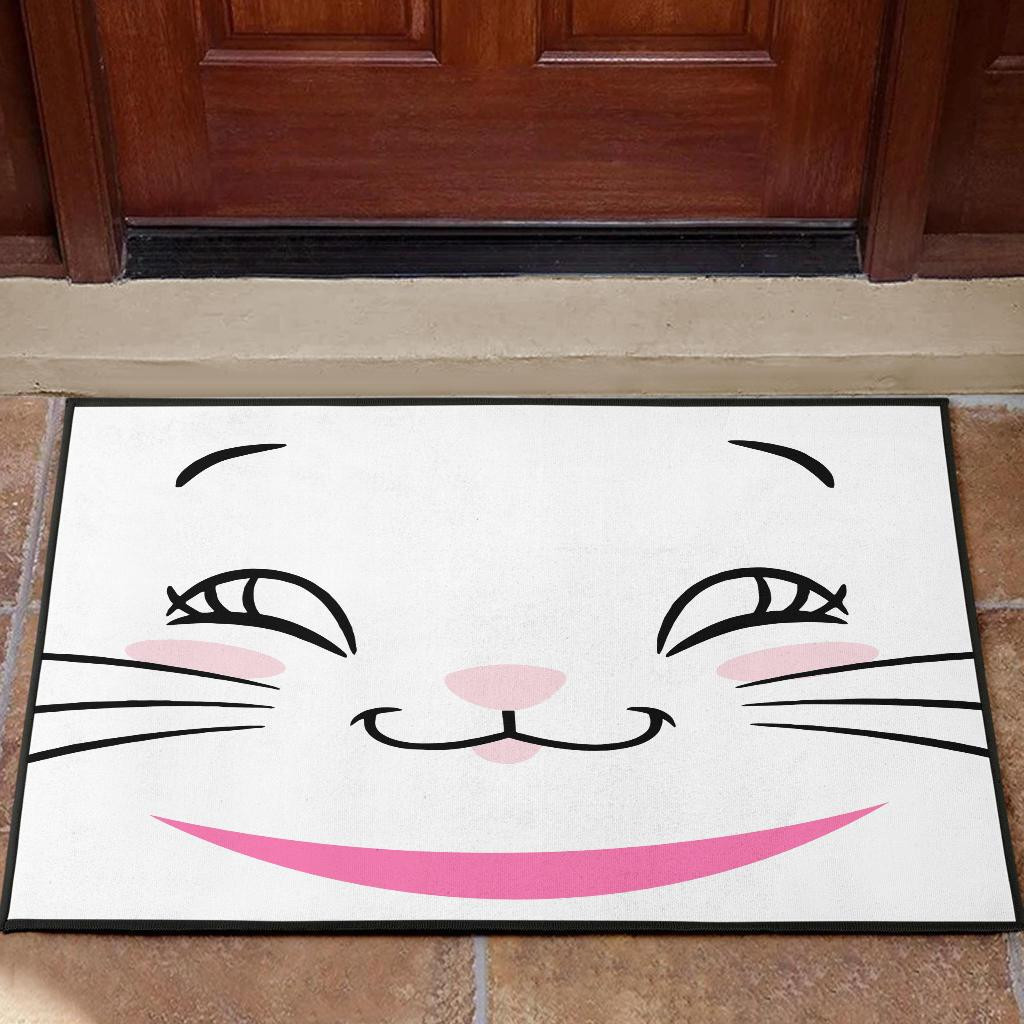 Marie cat Rubber Doormats