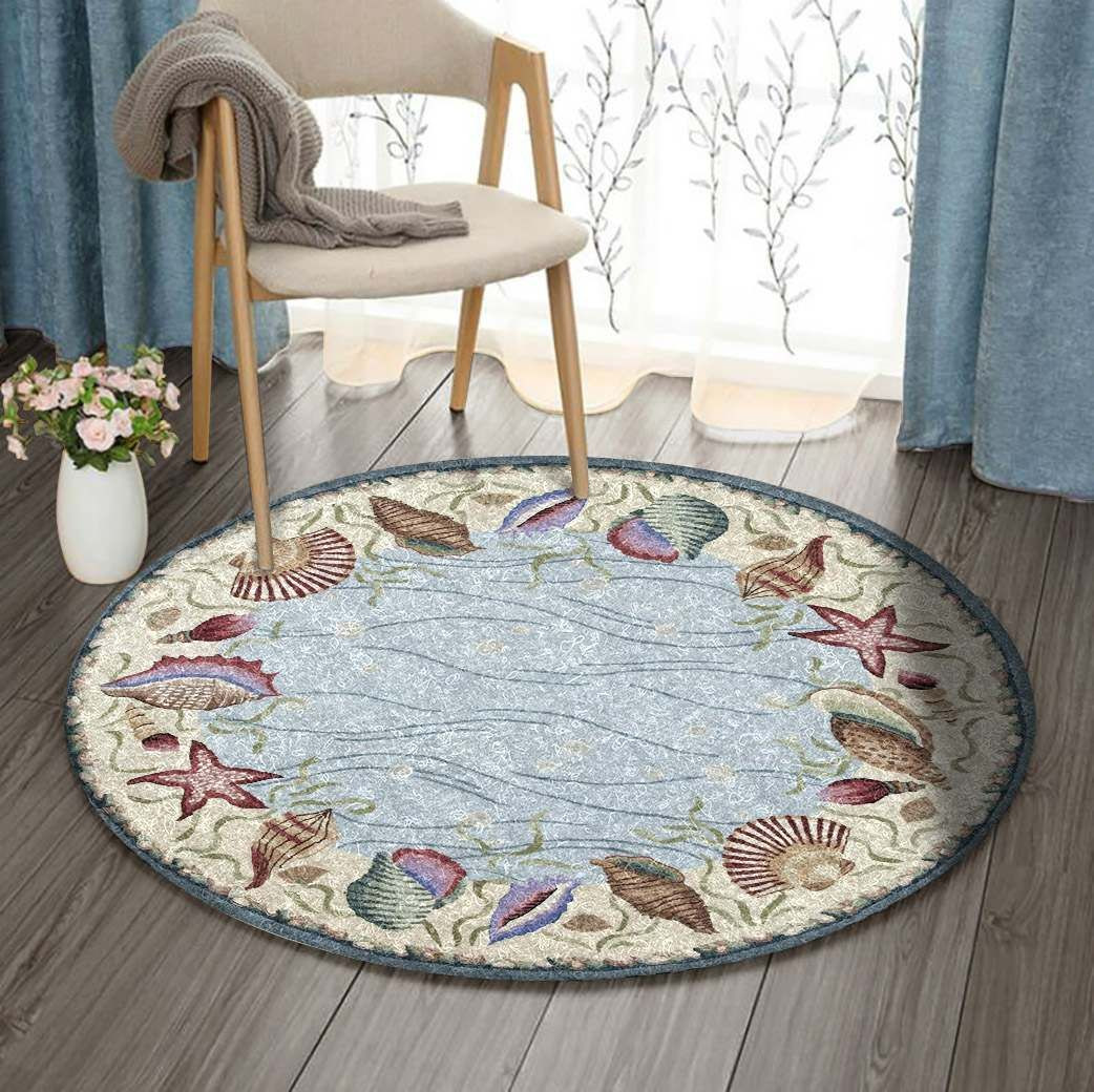 Marine Round Rug Carpet Bedroom Livingroom Home Decor