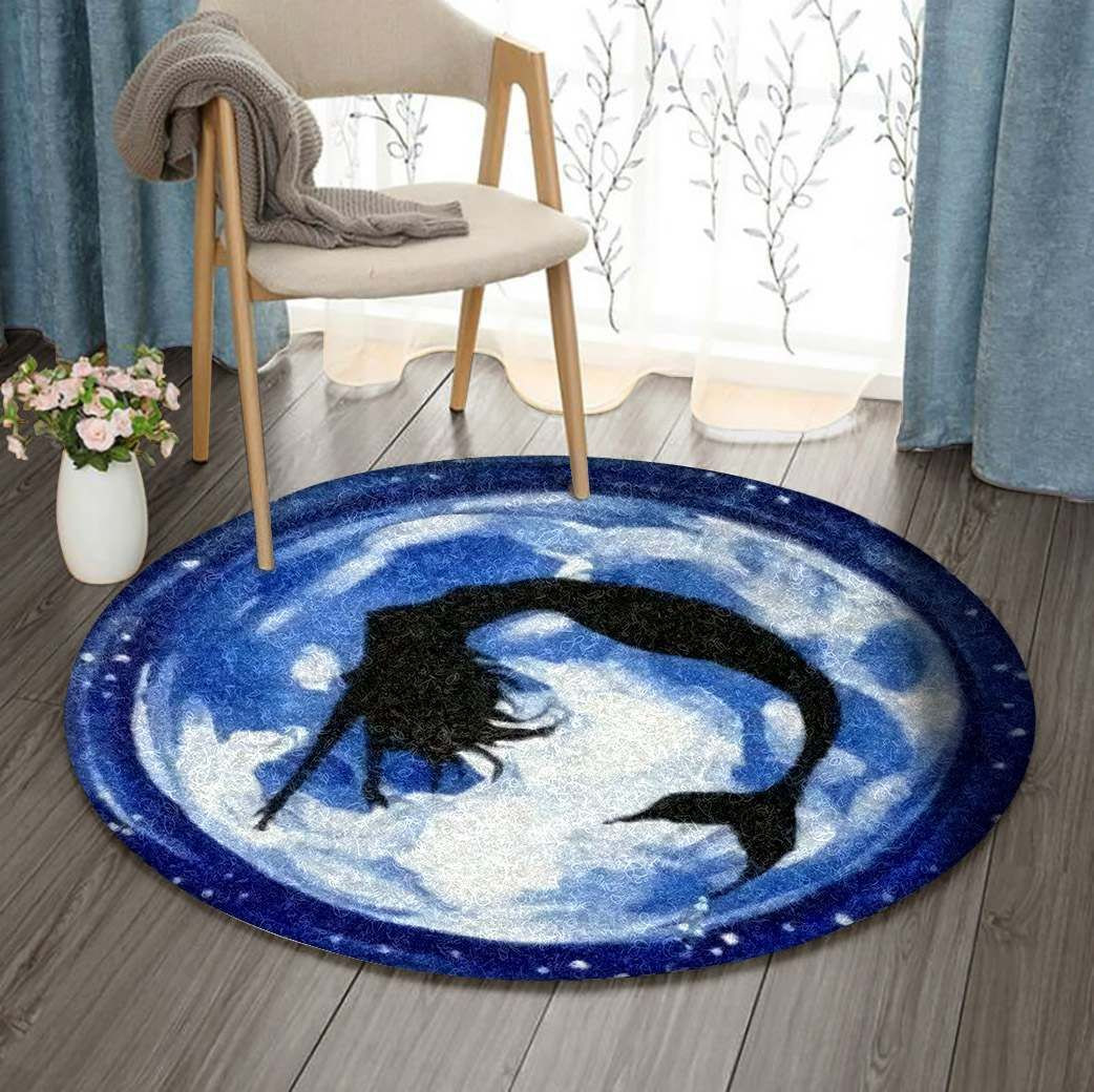 Marmaid Round Rug Carpet Bedroom Livingroom Home Decor