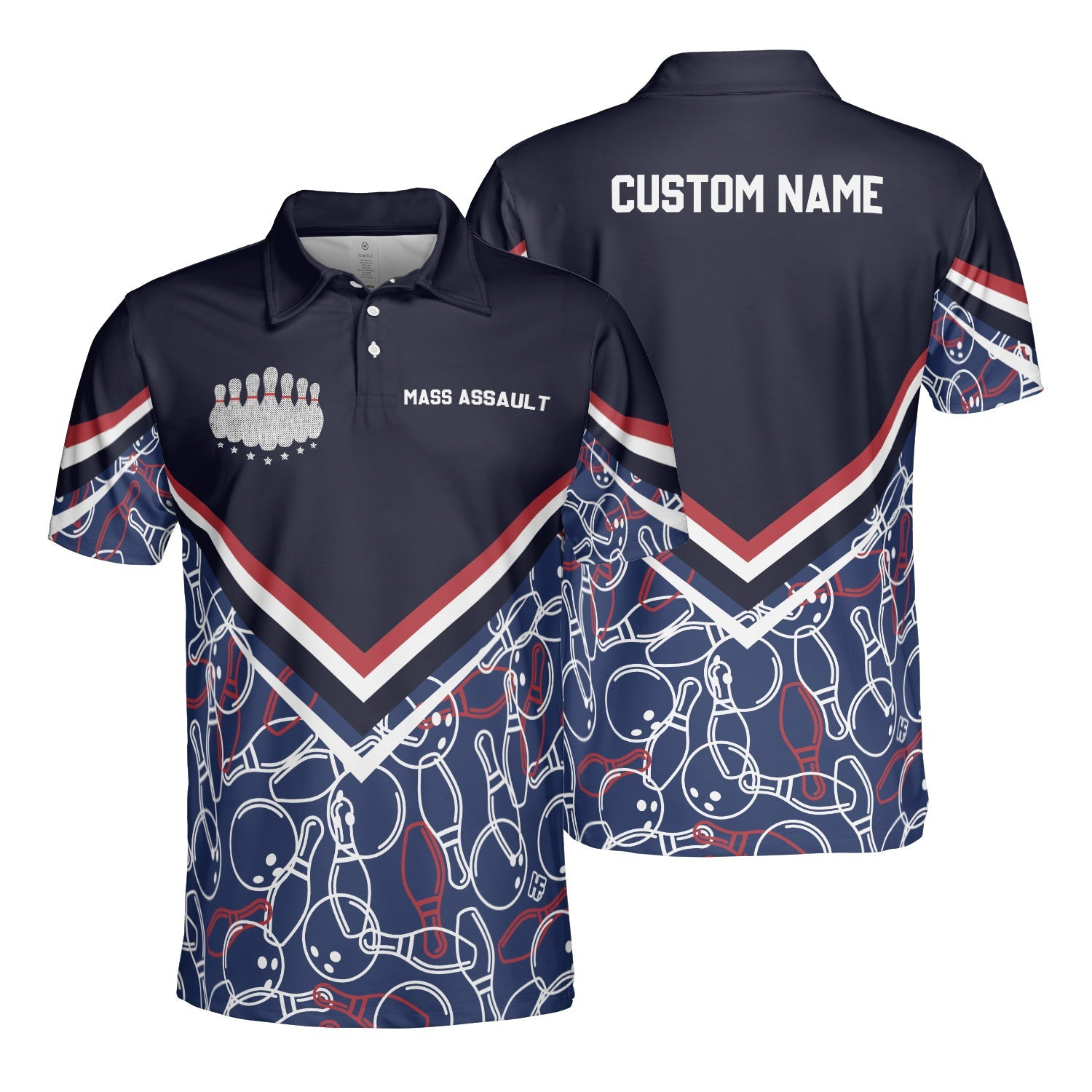 Mass Assault Custom Polo Shirt