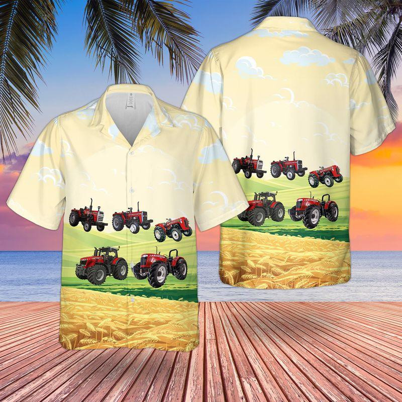 Massey Ferguson Tractor Hawaiian Shirt