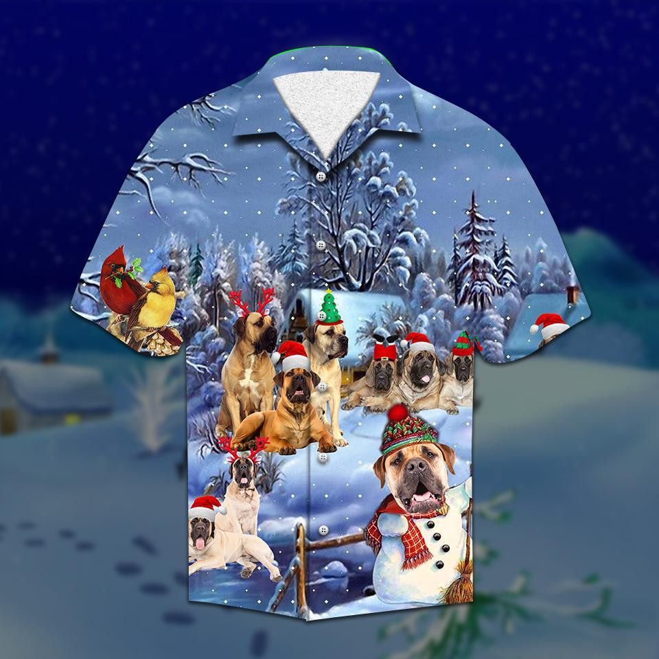 Mastiff Christmas Hawaiian Shirt