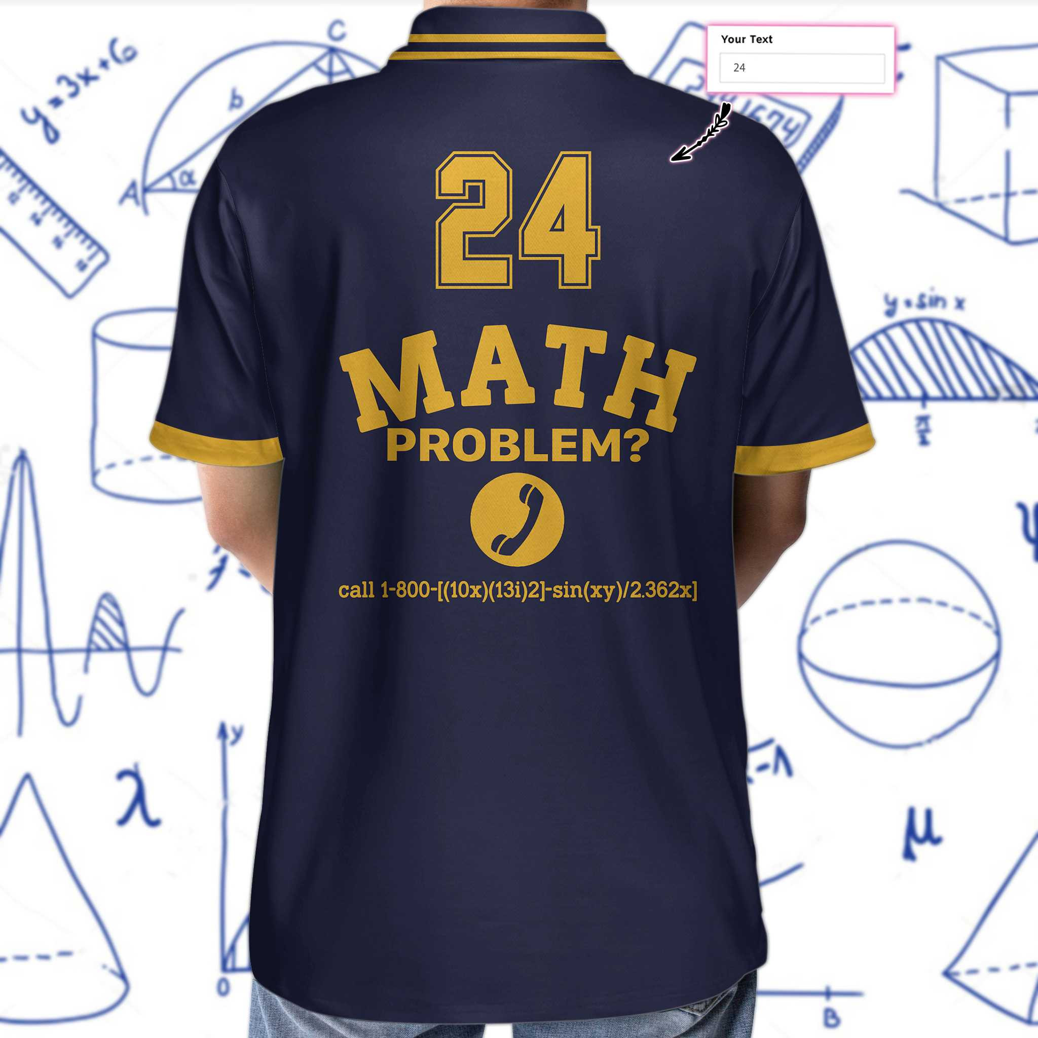 Math Holic Custom Polo Shirt
