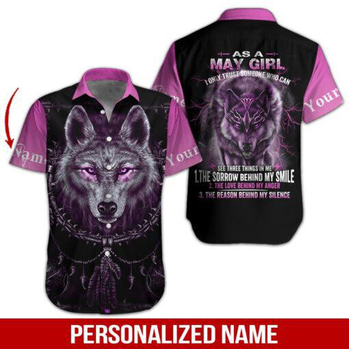May Girl Personalized Hawaiian Shirt