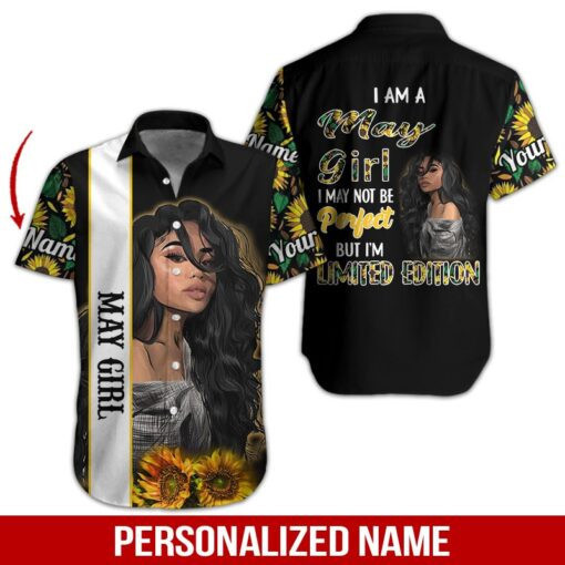 May Girl Personalized Hawaiian Shirt