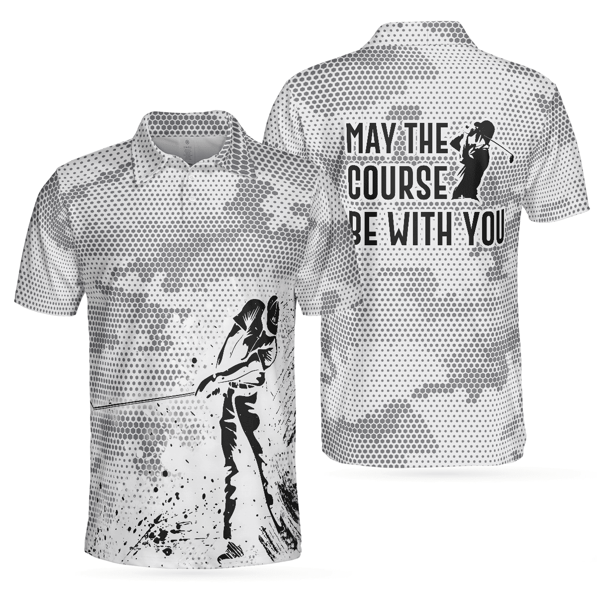 May The Course Be With You Golf Polo Shirt