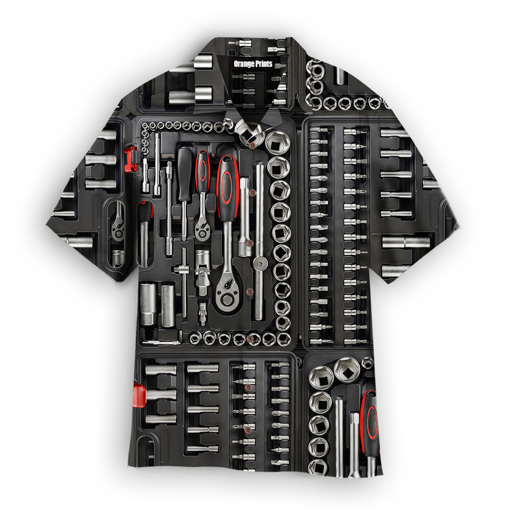 Mechanic Tool Box Hawaiian Shirt