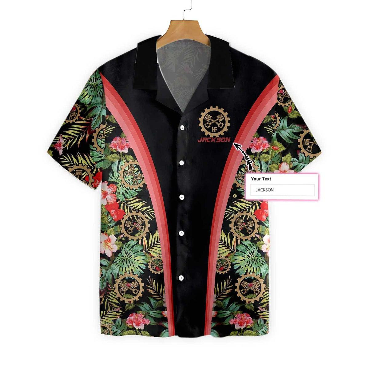 Mechanic Tropical Personalized Hawaiian Shirt