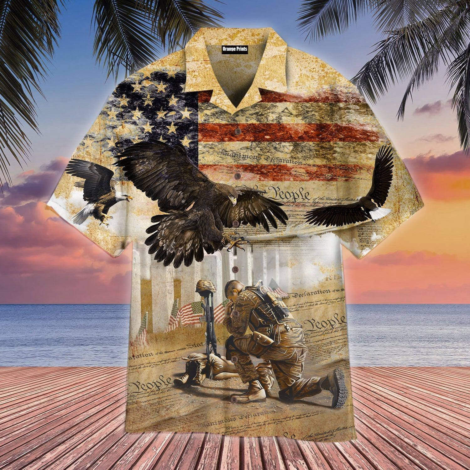Memorial Day Honor The Fallen Hawaiian Shirt