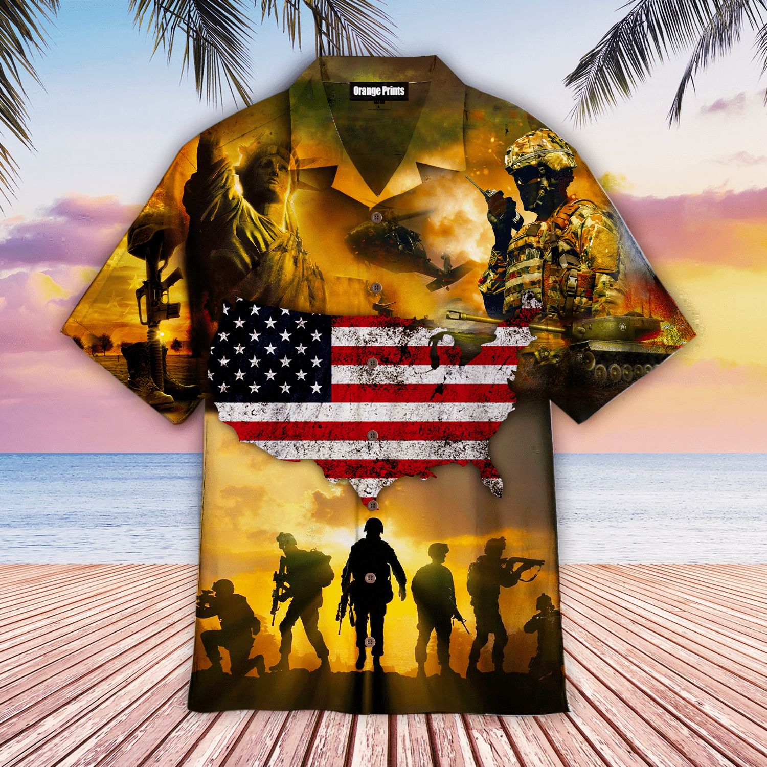 Memorial Day Honor The Fallen Hawaiian Shirt