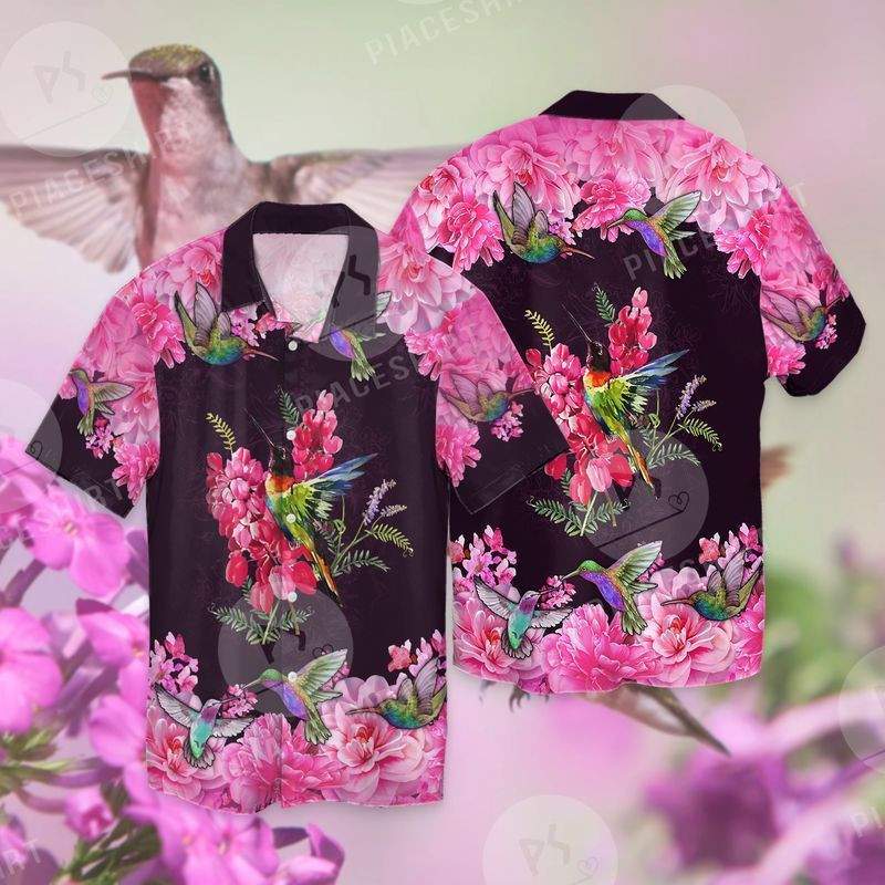 Memorial Day Hummingbird Hawaiian Shirt