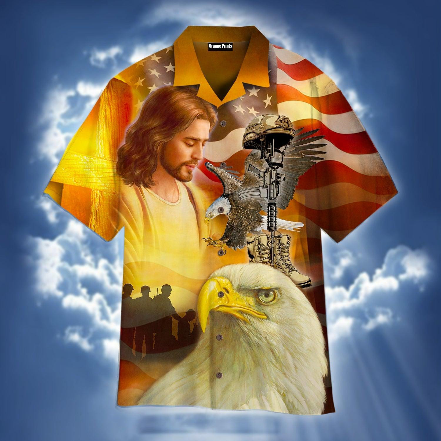 Memorial Day One Nation Under God Hawaiian Shirt