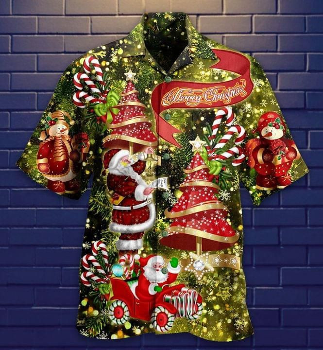 Merry Christmas 1 Print Hawaiian Shirt