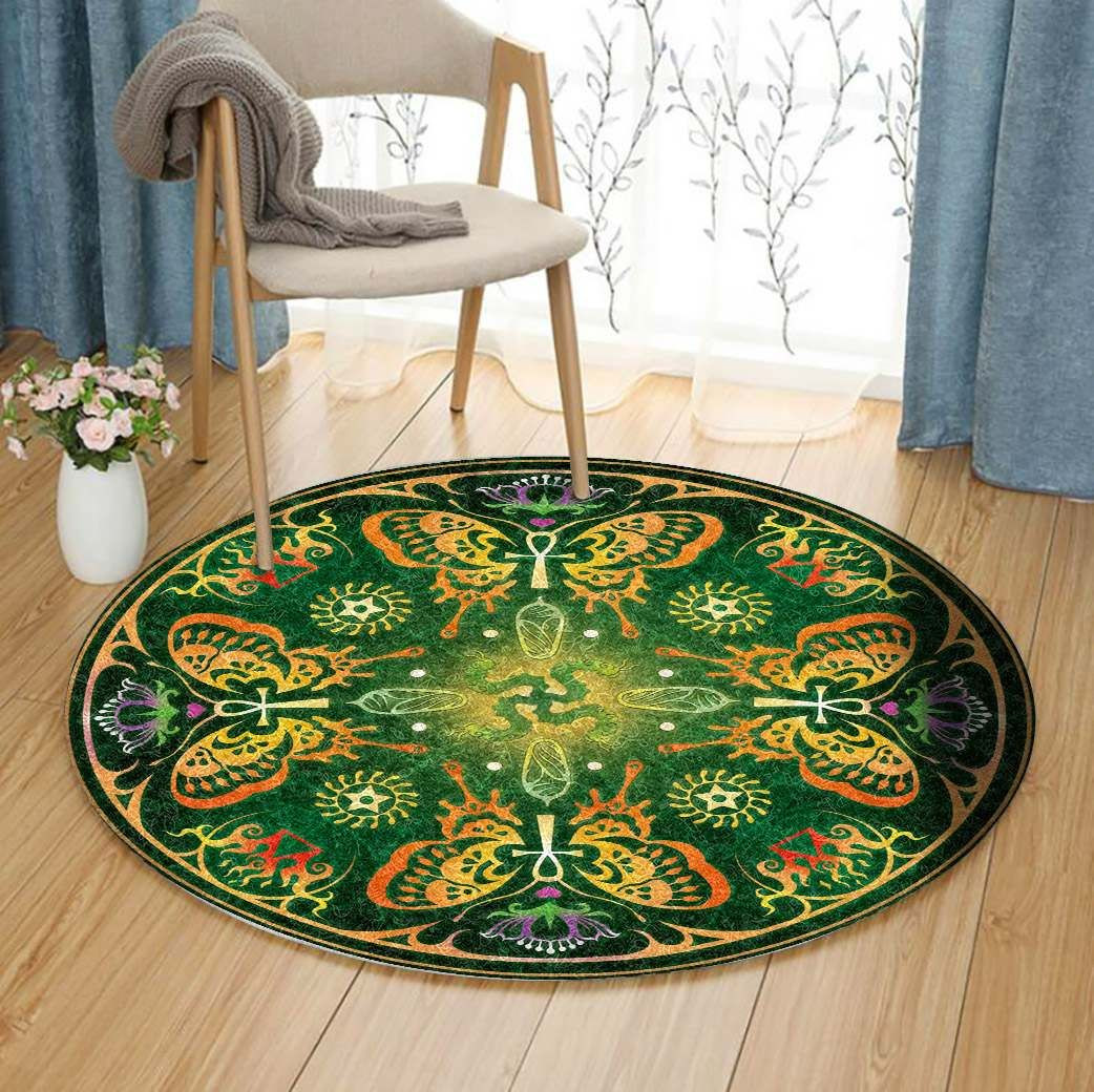 Metamorphosis Mandala Round Rug Carpet Bedroom Livingroom Home Decor
