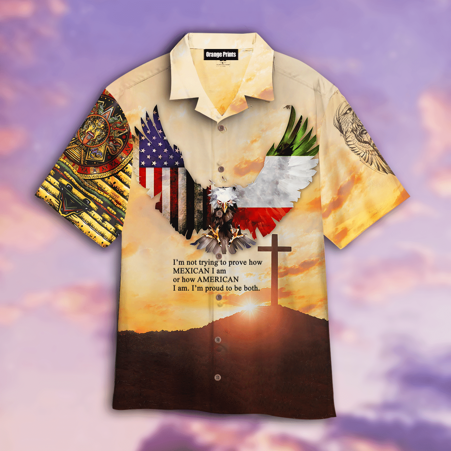 Mexican and America Hawaiian Shirt
