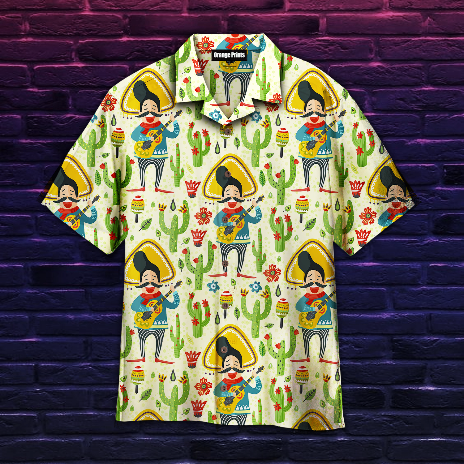 Mexican Happy Man In Cinco De Mayo Latin Party Hawaiian Shirt