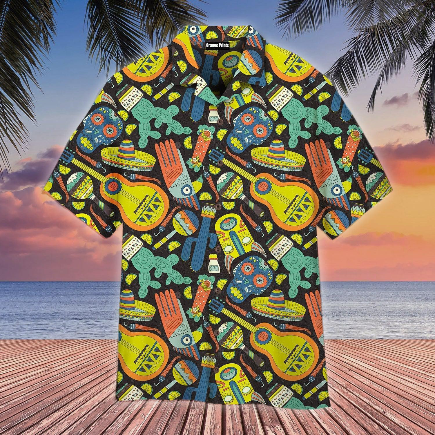 Mexican Music Life Colorful Hawaiian Shirt