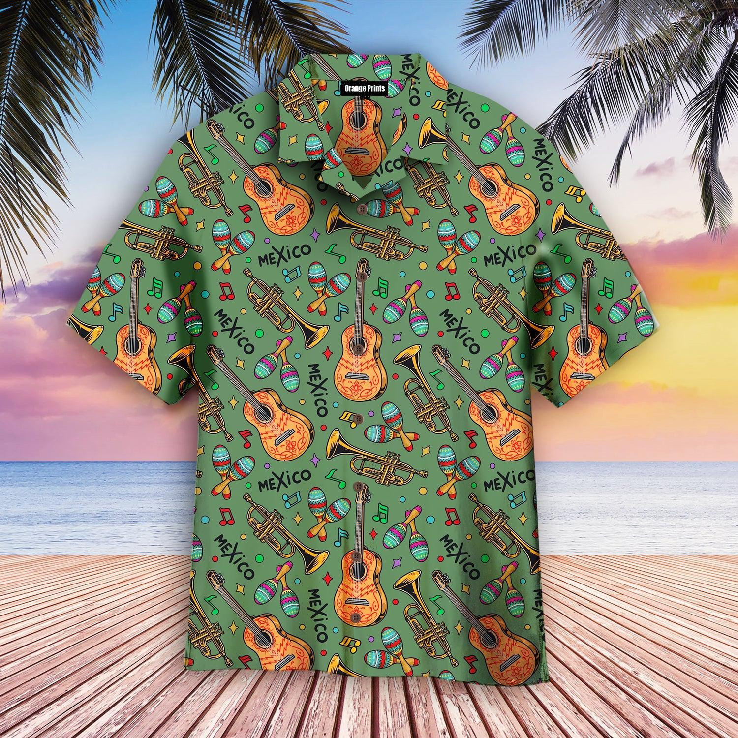 Mexican Musical Instruments Hawaiian Shirt