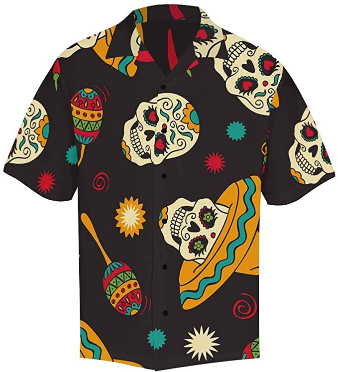 Mexican Sugar Skull Hawaiian Shirt