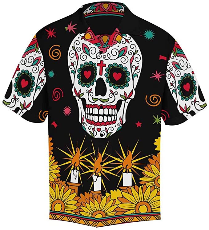 Mexican Sugar Skull Hawaiian Shirt
