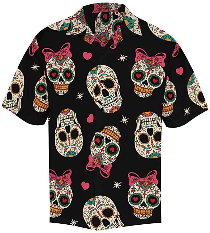 Mexican Sugar Skull Hawaiian Shirt