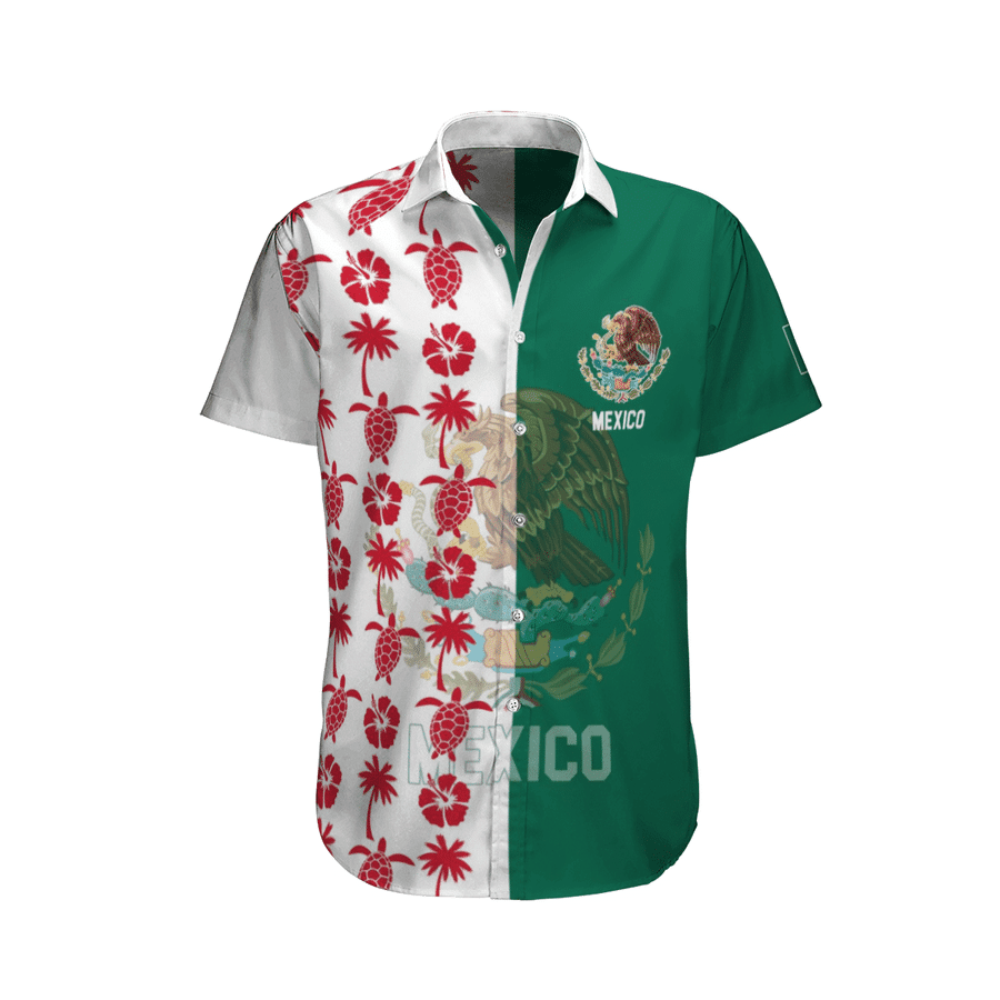Mexico Turtle And Palm Hawaiian Shirt