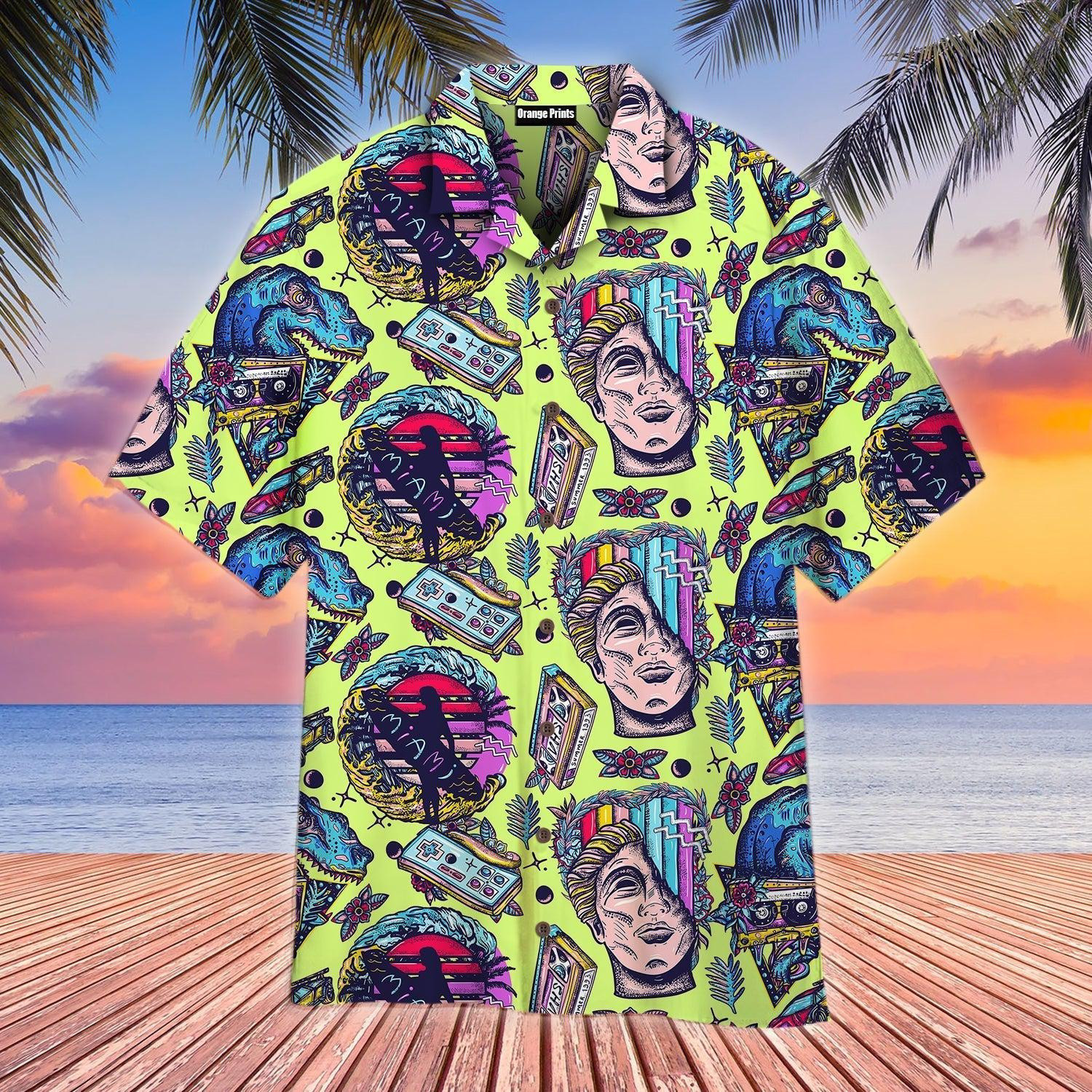 Miami Beach Summer Hawaiian Shirt