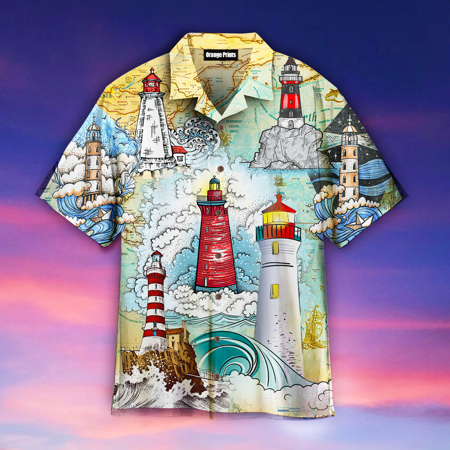 Michigan Lighthouse Hawaiian Shirt