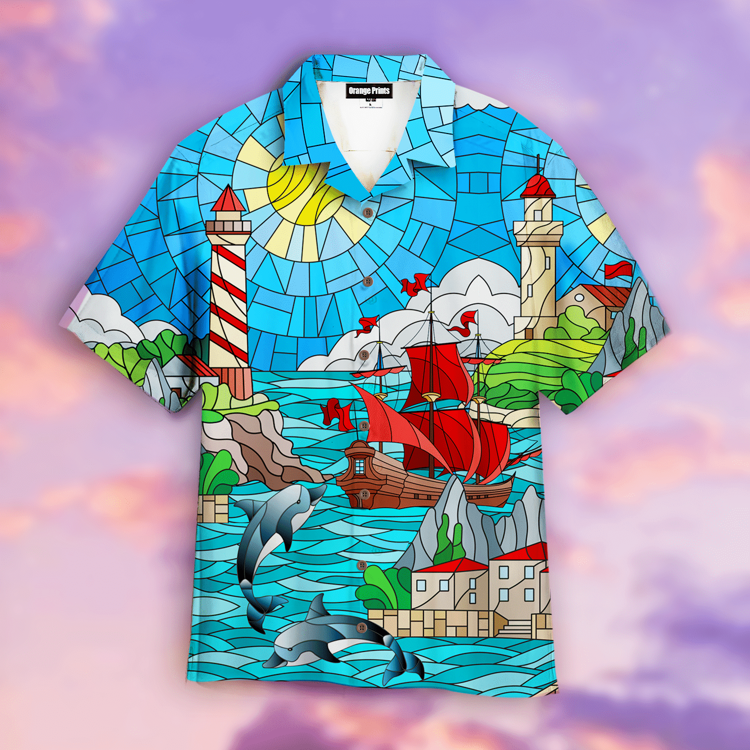 Michigan Lighthouse Hawaiian Shirt