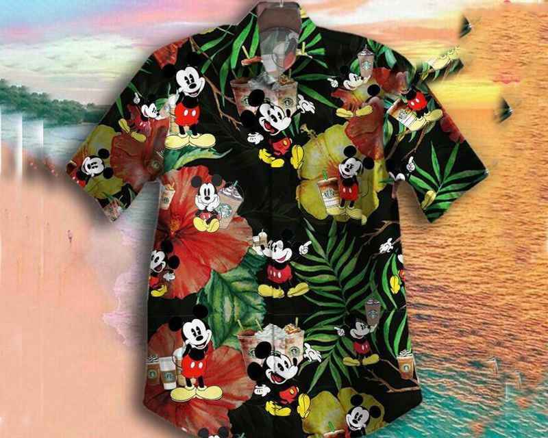 Mickey Mouse With Milk Tea Disney Hawaiian Shirt