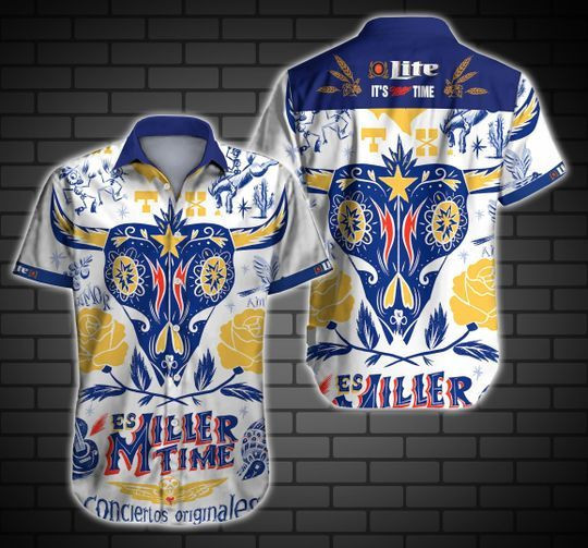 Miller Lite Iv Hawaiian Shirt