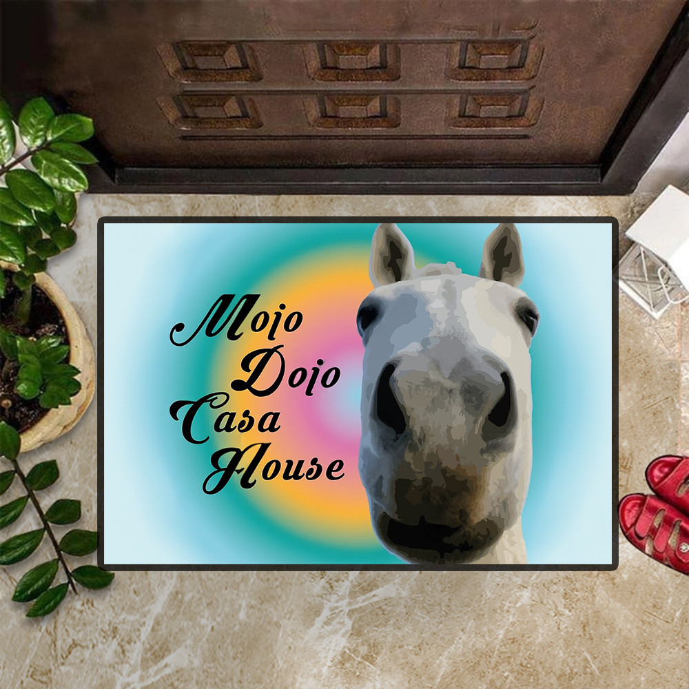 Mojo Dojo Casa House Rubber Doormat Funny Horse Mojo Dojo Casa House For Sale Merch