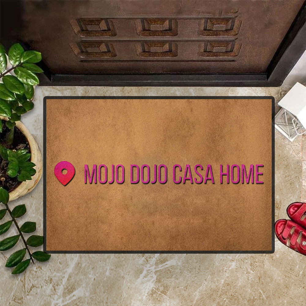 Mojo Dojo Casa House Rubber Doormat Funny Mats For Front Door Home Decorations