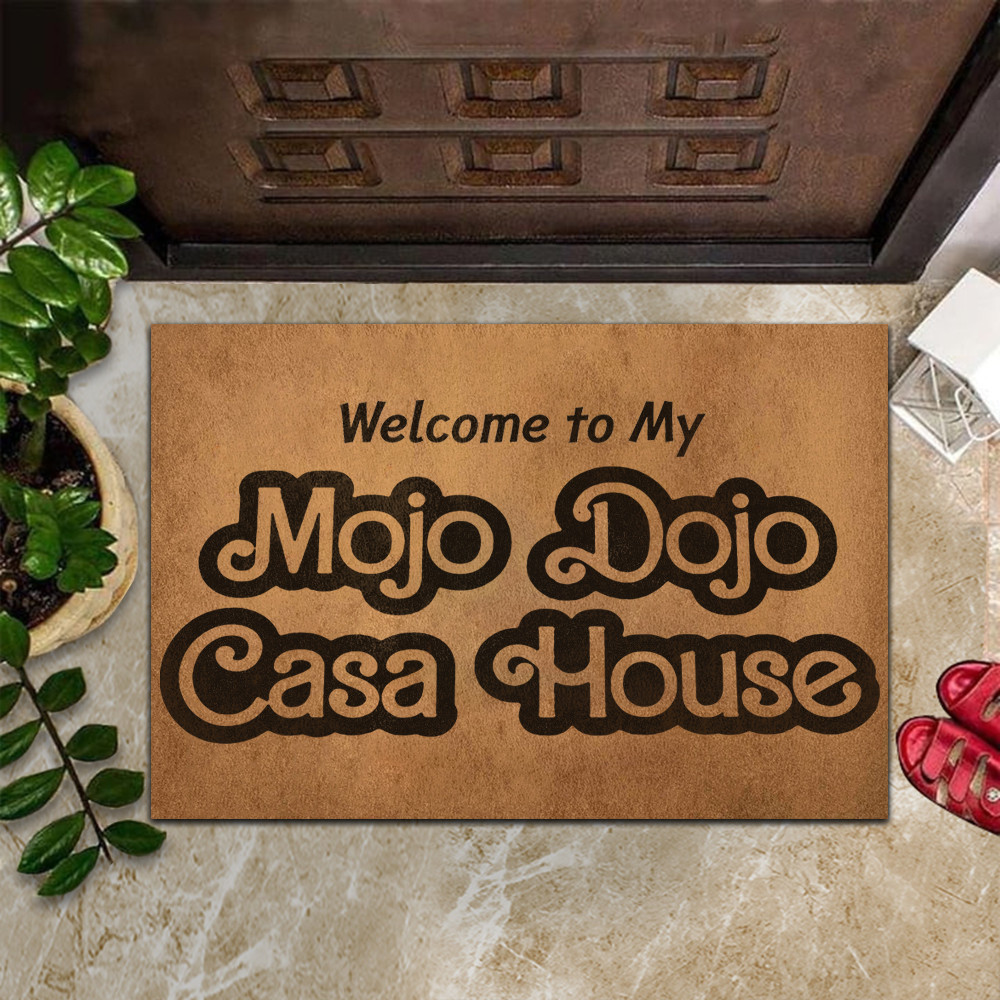Mojo Dojo Casa House Rubber Doormat Kens Welcome To My Mojo Dojo Casa House Merch
