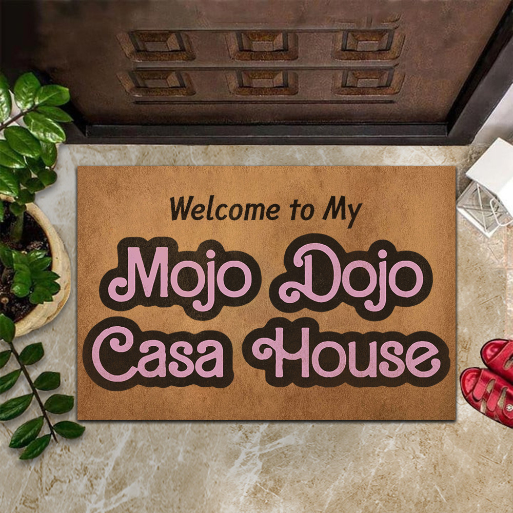 Mojo Dojo Casa House Rubber Doormat Welcome To My Mojo Dojo Casa House Mat For Front Door