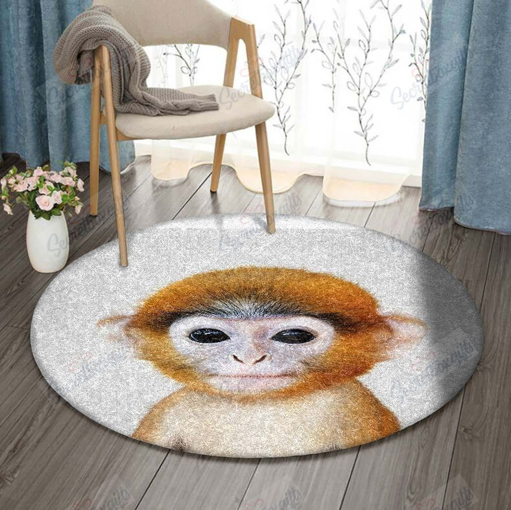 Monkey Round Rug Carpet Bedroom Livingroom Home Decor