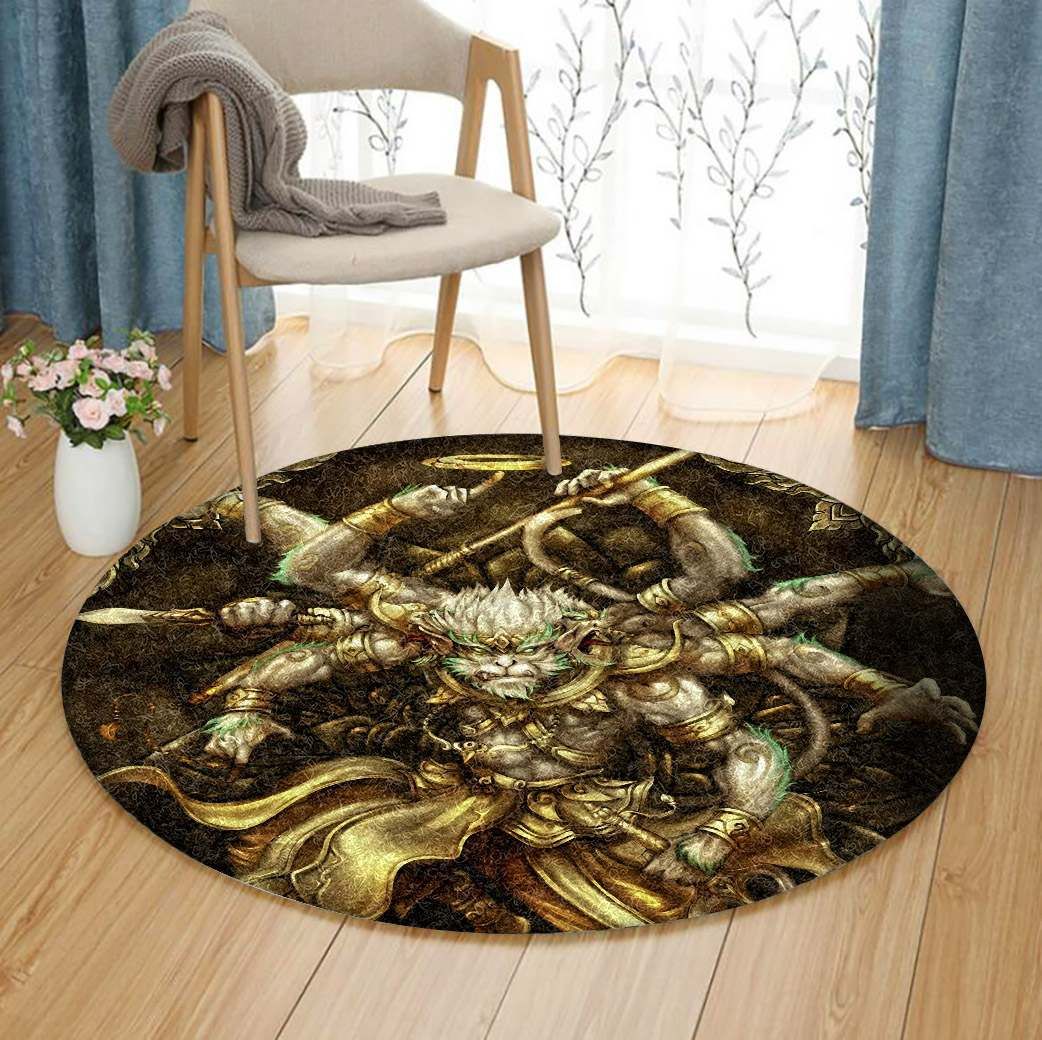Monkey Round Rug Carpet Bedroom Livingroom Home Decor