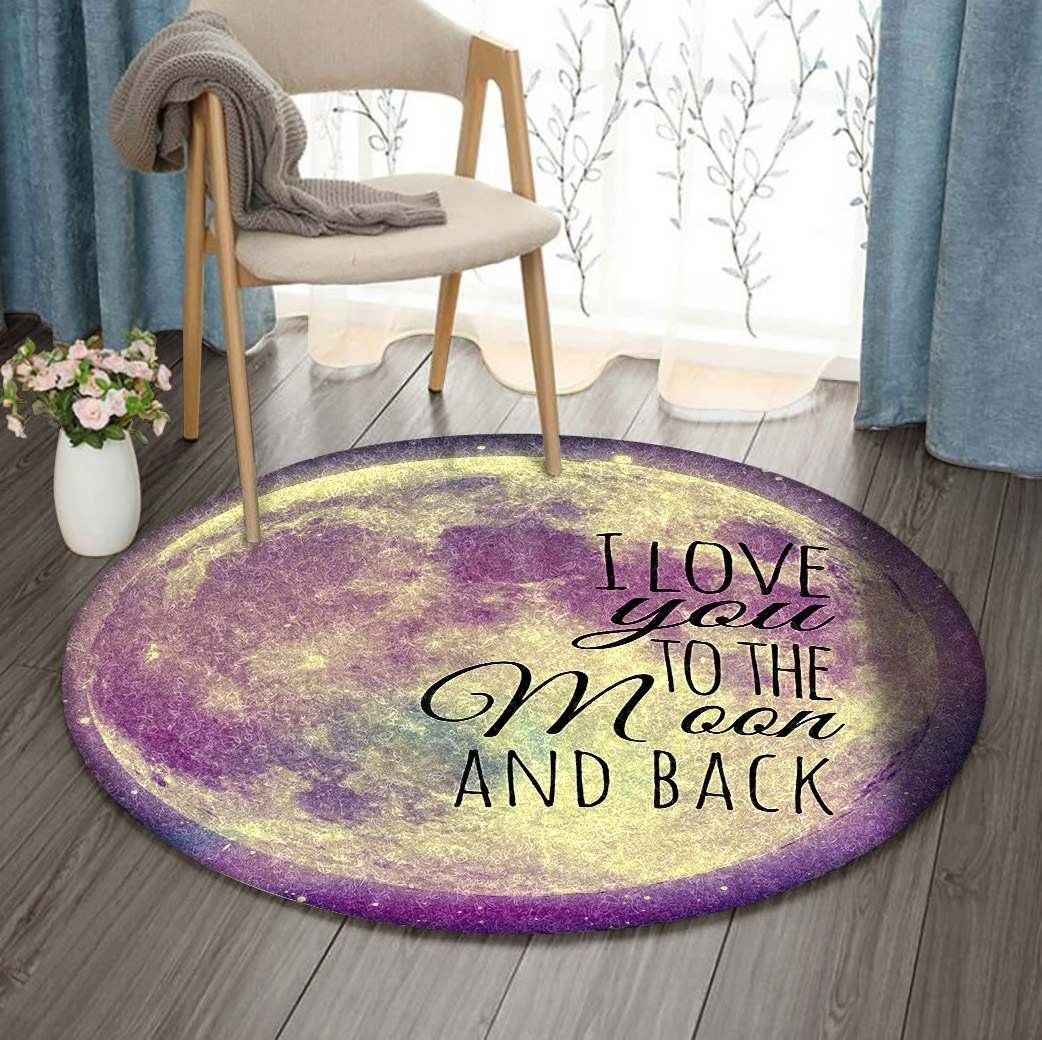 Moon Round Rug Carpet Bedroom Livingroom Home Decor