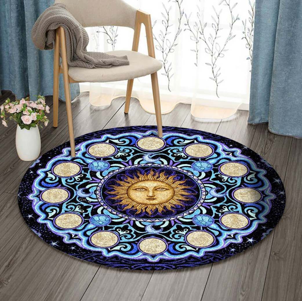 Moon Round Rug Carpet Bedroom Livingroom Home Decor