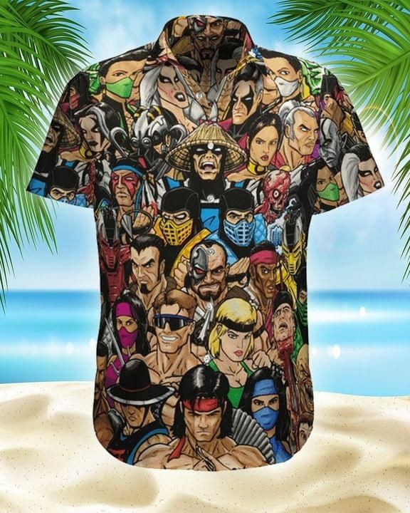 Mortal Kombat Game Print Hawaiian Shirt