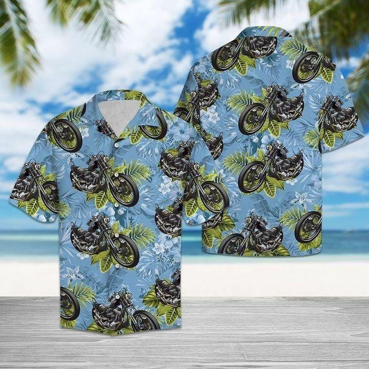 Motorbike Tropical Hawaiian Shirt