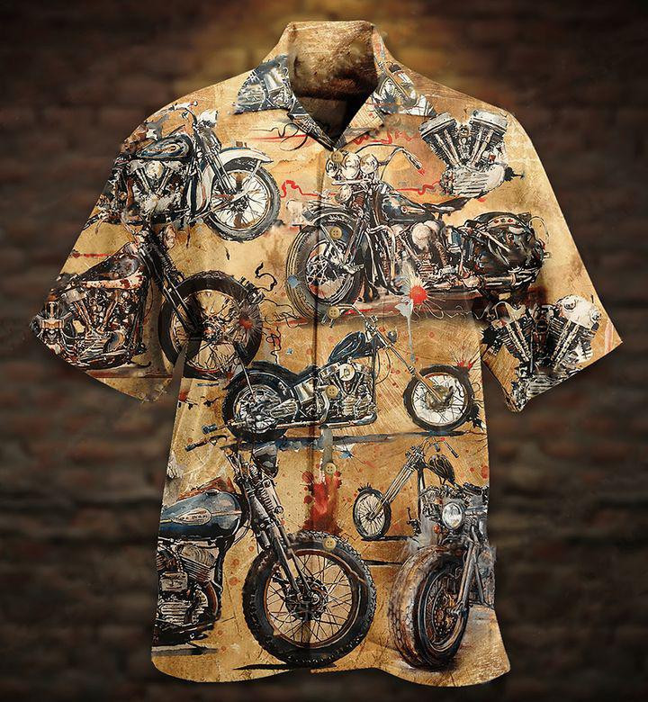 Motorcycle Ride And Live Today Hawaiian Shirt