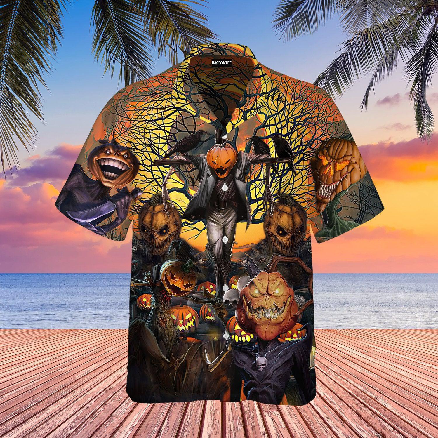 Mr. Pumpkin Will Come And Find You On Halloween Night Hawaiian Shirt