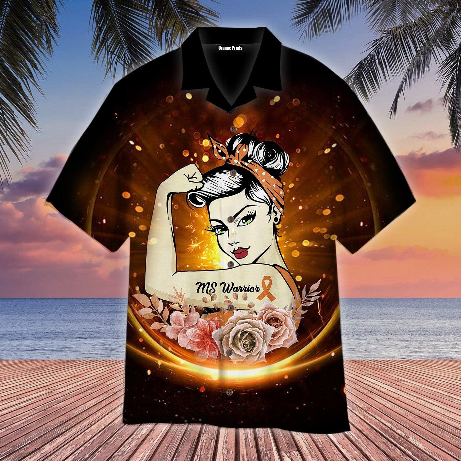 Multiple Sclerosis Warrior Hawaiian Shirt
