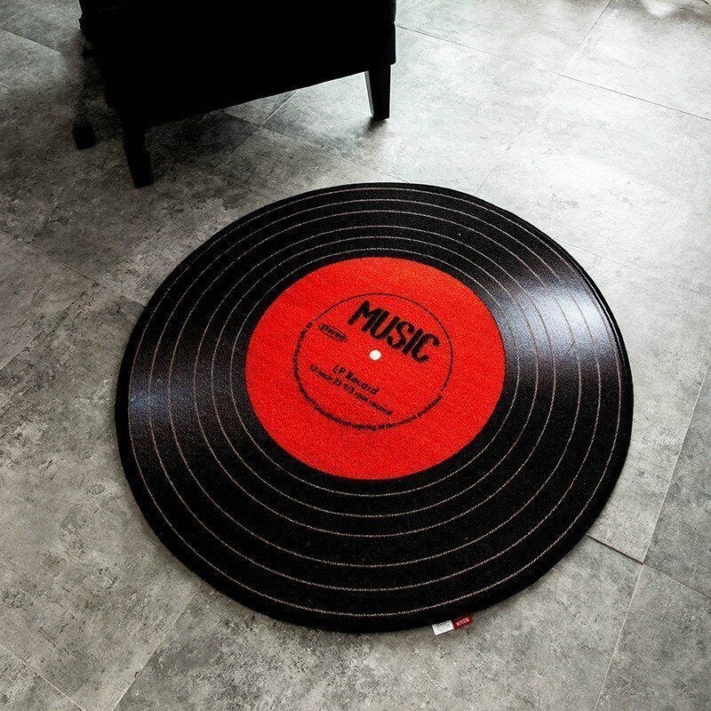 Music Round Rug Carpet Bedroom Livingroom Home Decor